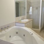 Bathroom with spa bath