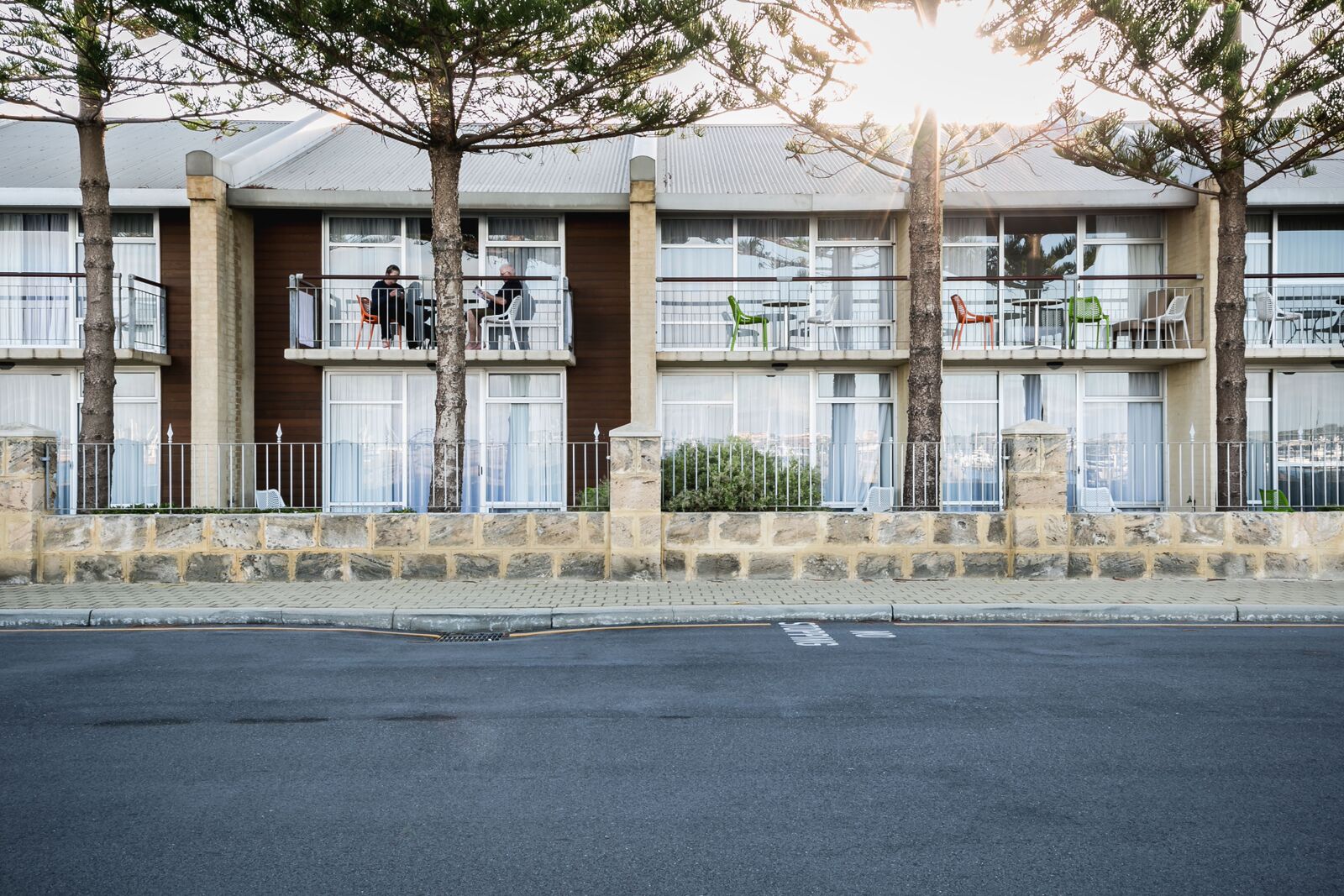 Exterior of apartments