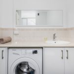 Laundry and bathroom