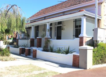 White brick house